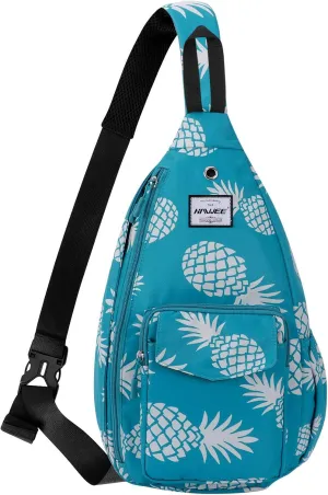 Rope Sling Bag for Women Men Casual Cross Body Daypack Backpack Adjustable Strap Water Repellent for Travel/Sport