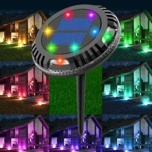 Rugged and Waterproof Solar Rotatable Plug Lamp: The Ultimate Solar Ground Light for Campers and Outdoor Enthusiasts