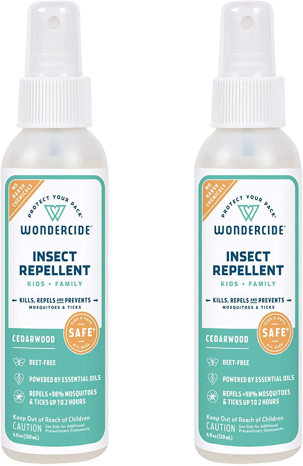 Rynx | Wondercide - Mosquito, Tick, Fly, And Insect Repellent With Natural Essential Oils - Deet-Free Plant-Based Insect Spray And Killer - Safe For Kids, Infants, And Family - Cedar 2-Pack Of 4 Oz Bottle