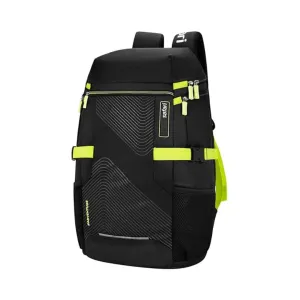 Safari Quest 2, 45L Overnighter Rucksack Laptop Bag, Top Opening, Wet Pouch, Compression Straps, Large Size Travel Bag (Black)