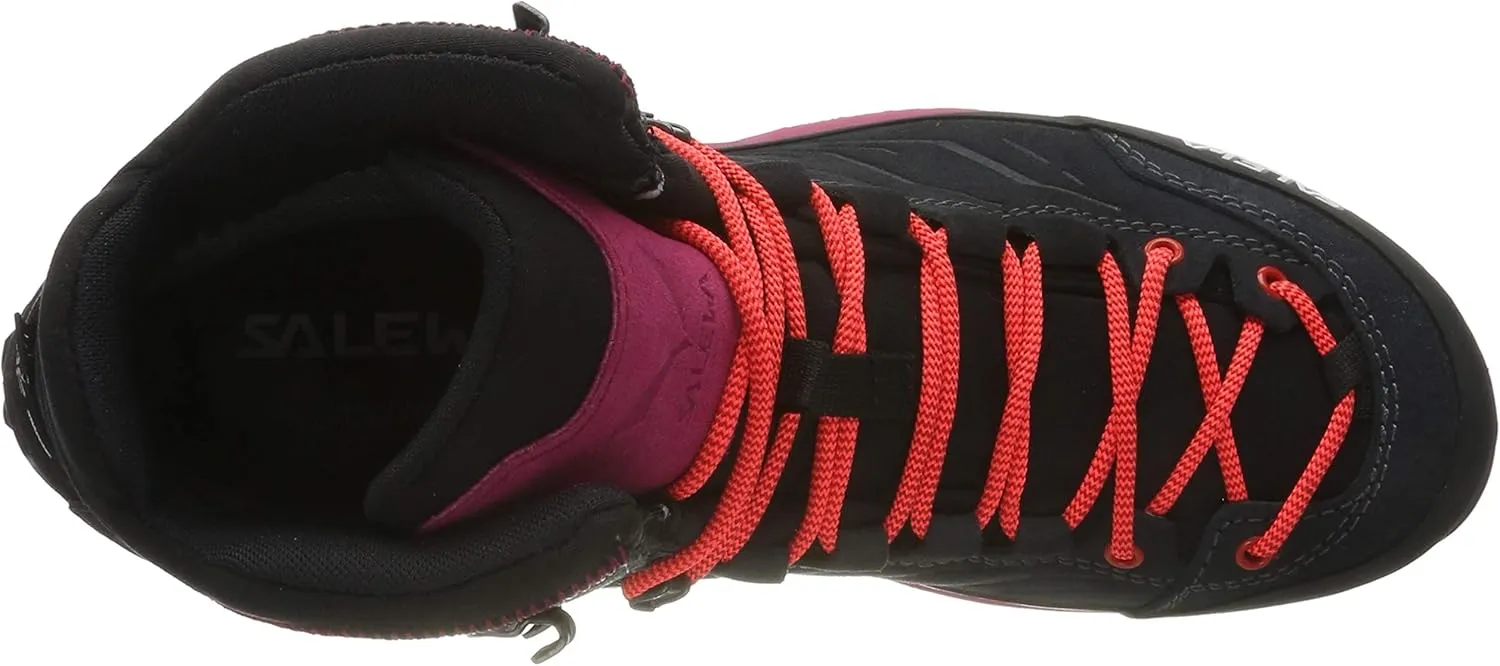 Salewa Women's Mountain Trainer Mid GTX Alpine Trekking Boot | Hiking, Alpine Climbing, Technical Approach | Gore-Tex Breathable Waterproof Protection, Vibram Sole, Durable Leather and Fabric Upper