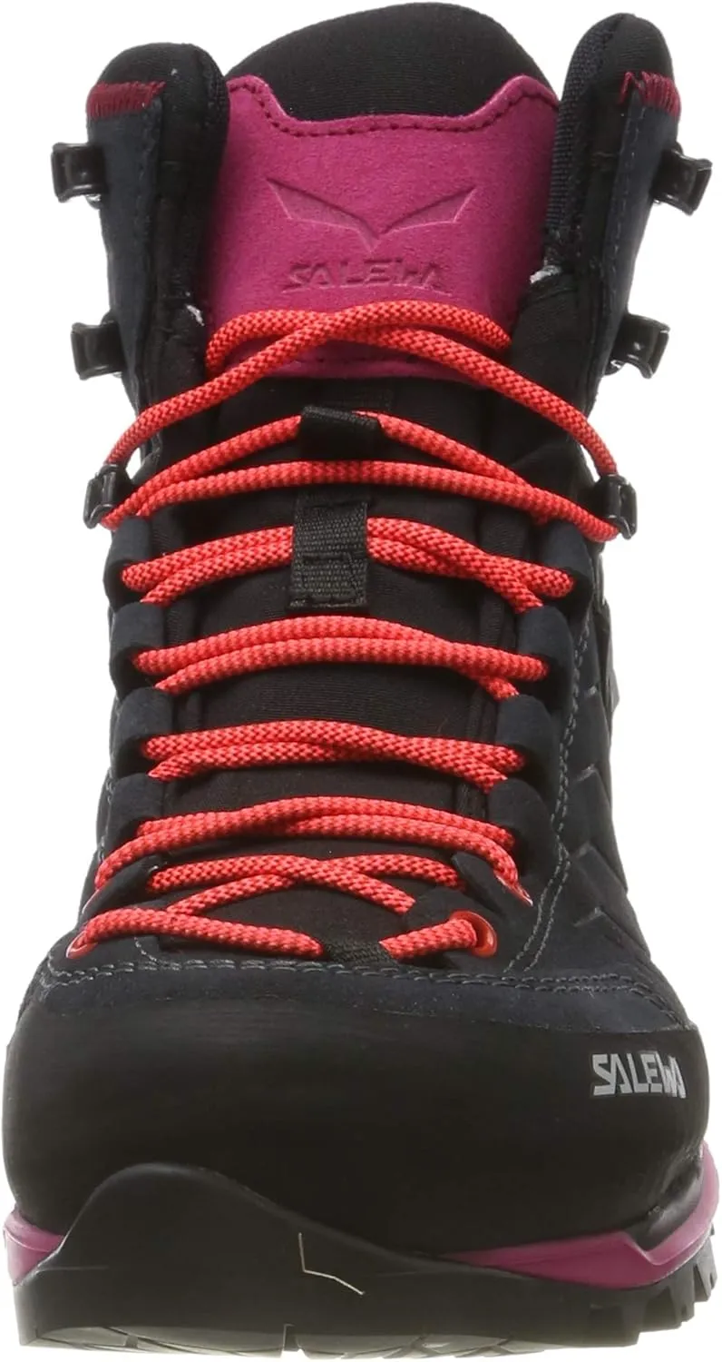 Salewa Women's Mountain Trainer Mid GTX Alpine Trekking Boot | Hiking, Alpine Climbing, Technical Approach | Gore-Tex Breathable Waterproof Protection, Vibram Sole, Durable Leather and Fabric Upper