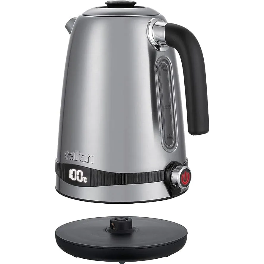 Salton Stainless Steel Digital Kettle - Variable Temperature