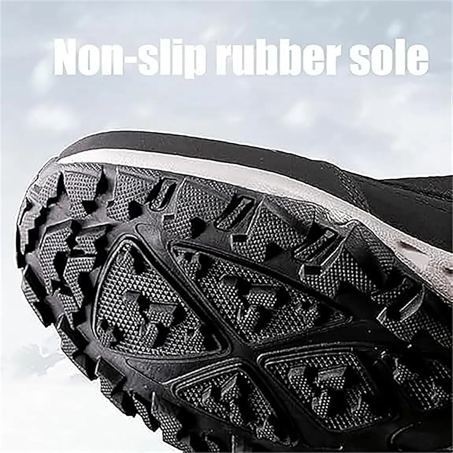 Sawbehind Winter Boots, Sawbehind Snow Boots, Saw Behind Mens Shoes Waterproof, Anti-Slip Lightweight Ankle Boot