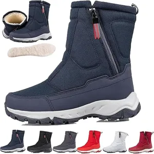 Sawbehind Winter Boots, Sawbehind Snow Boots, Saw Behind Mens Shoes Waterproof, Anti-Slip Lightweight Ankle Boot