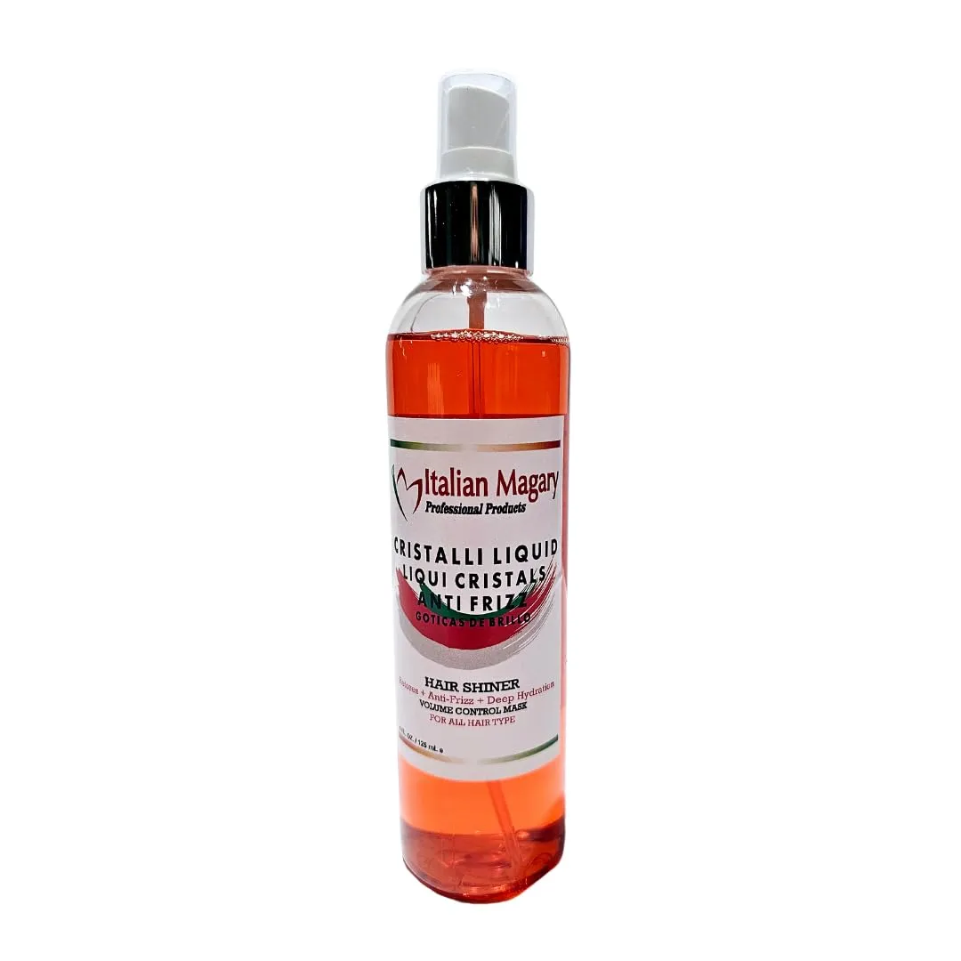 Shine Spray, Anti-Frizz Spray, Deep Moisturizing, Repair and Shine Spray for Damaged Hair, All Tipe of Hairs, 250 ml, Orange