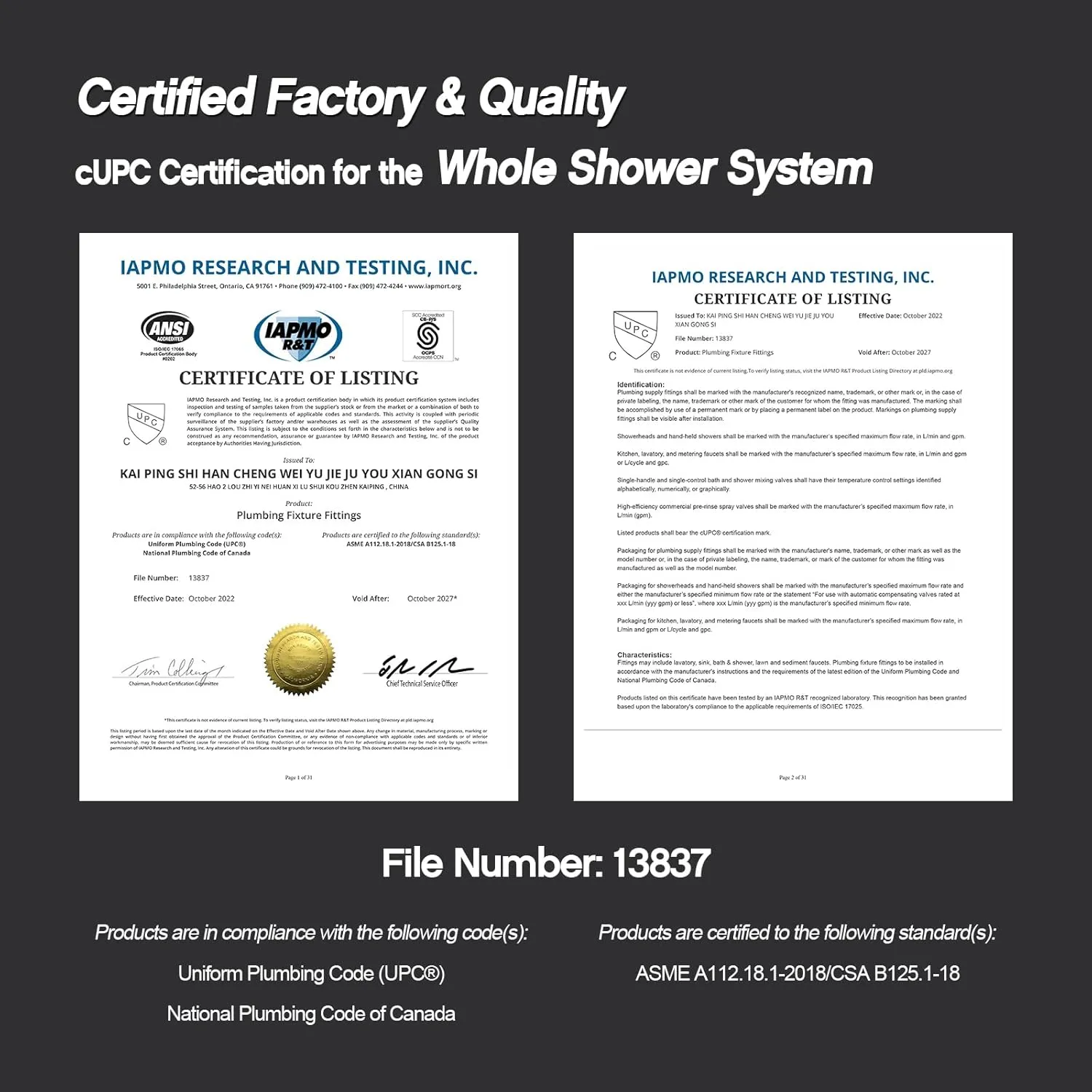 Shower System with High Pressure 12 Inch Rainfall Shower Head, Handheld Shower head and Shower Faucet Trim, Rain Mixer Shower Set Wall Mounted Chrome（Valve Include）