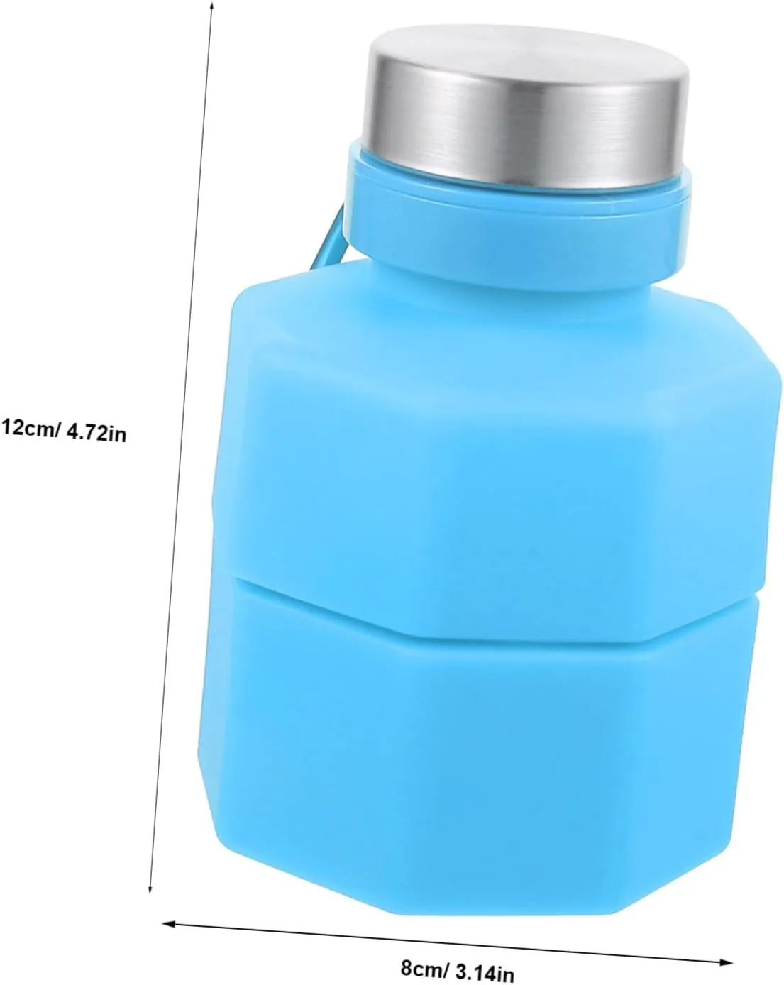 Silicone Dumbbell Water Bottle 650ml Sports Water Bottle for Running Gym