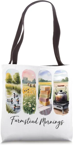 Simple Living With Ducks, Soap, Kettle Tote Bag