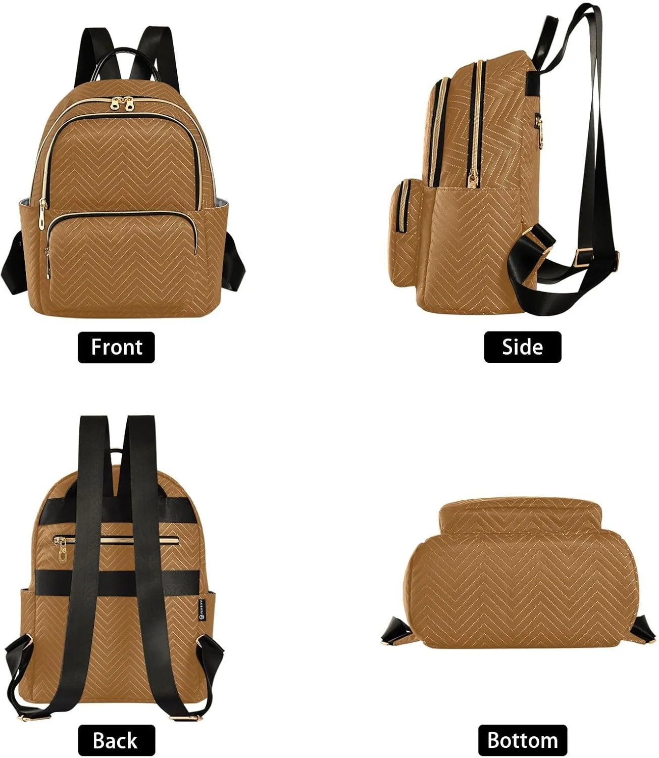 Sinestour Camel Backpack Purse Lightweight Shoulder Bag Fashion Travel Backpack Handbags for Women Ladies Work Teenage