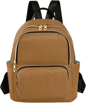Sinestour Camel Backpack Purse Lightweight Shoulder Bag Fashion Travel Backpack Handbags for Women Ladies Work Teenage