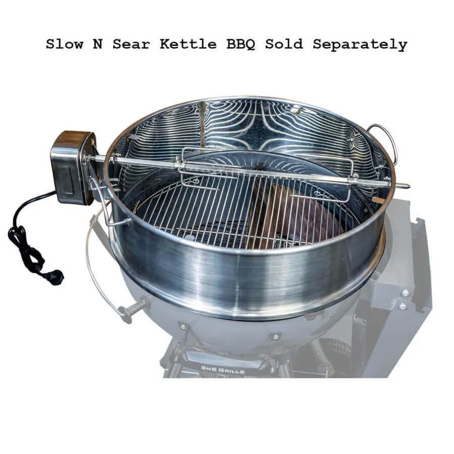 Slow 'N Sear Kettle Ring Rotisserie Kit