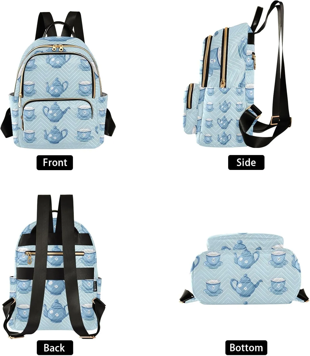 Small Backpack Purse for Women, Kettle Travel Bag Casual Daypack Shoulder Bag