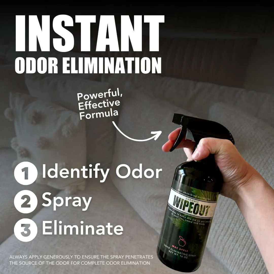 Smoke Odor Eliminator Spray For Strong Odor - Highly Effective for Deodorizing Homes, Clothes, Cars, Office, Hands, & Hair from Smoke Smells - 2 16 oz Bottles Bamboo Teak Fragrance