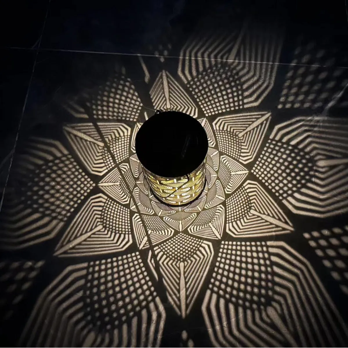 Solar Iron Garden Lantern
