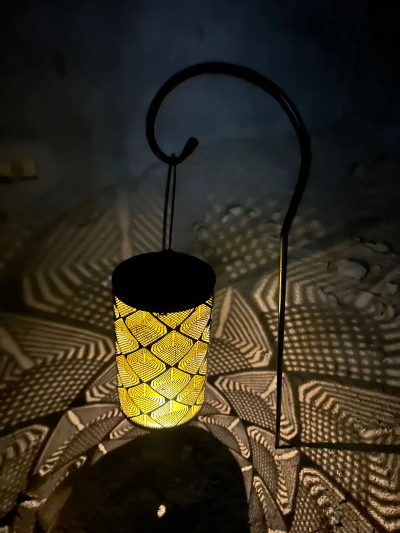Solar Iron Garden Lantern