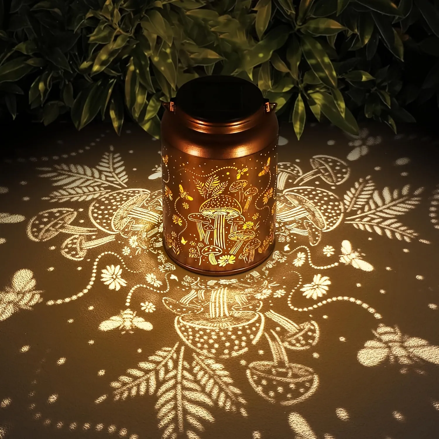 Solar-Powered Mushroom Lantern – Enchanting Outdoor Glow