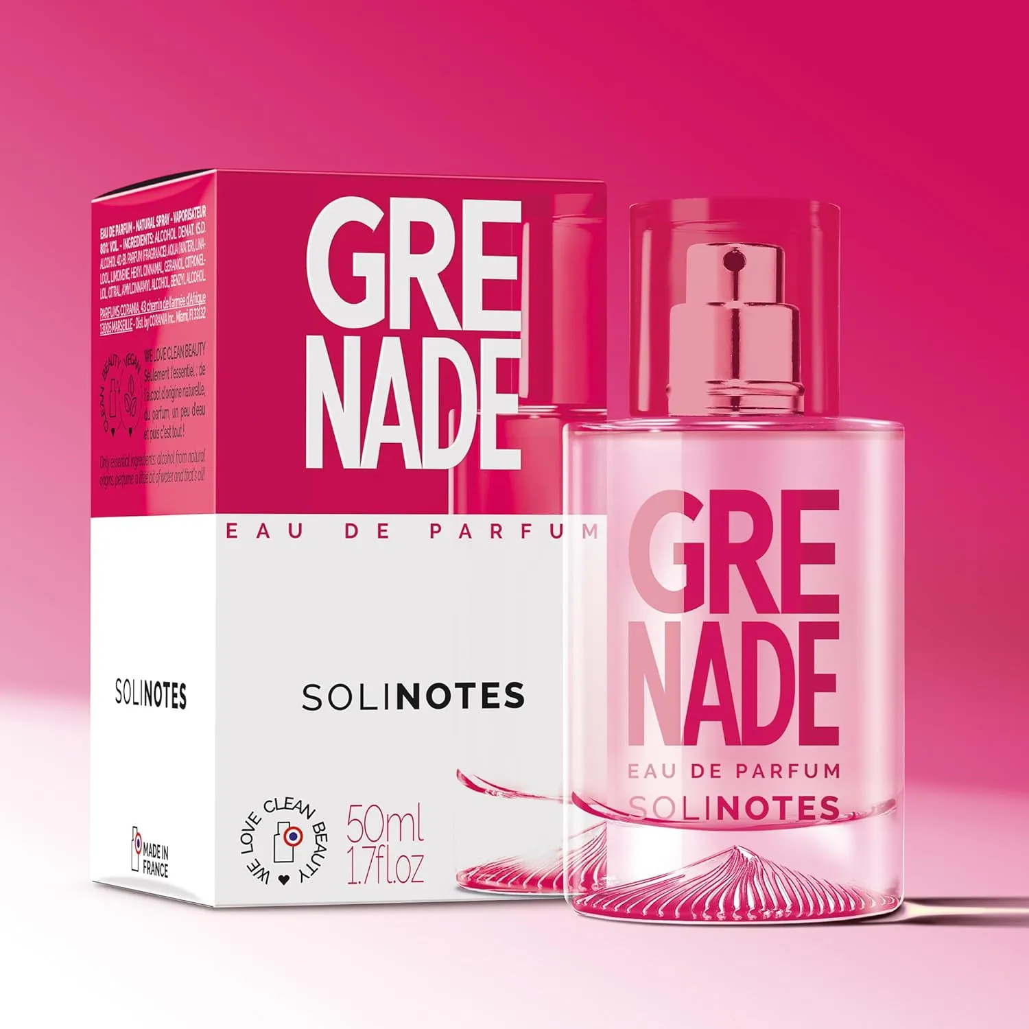 SOLINOTES Pomegranate Perfume for Women - Eau De Parfum | Delicate Floral and Soothing Scent - Made in France - Vegan - 1.7 fl.oz