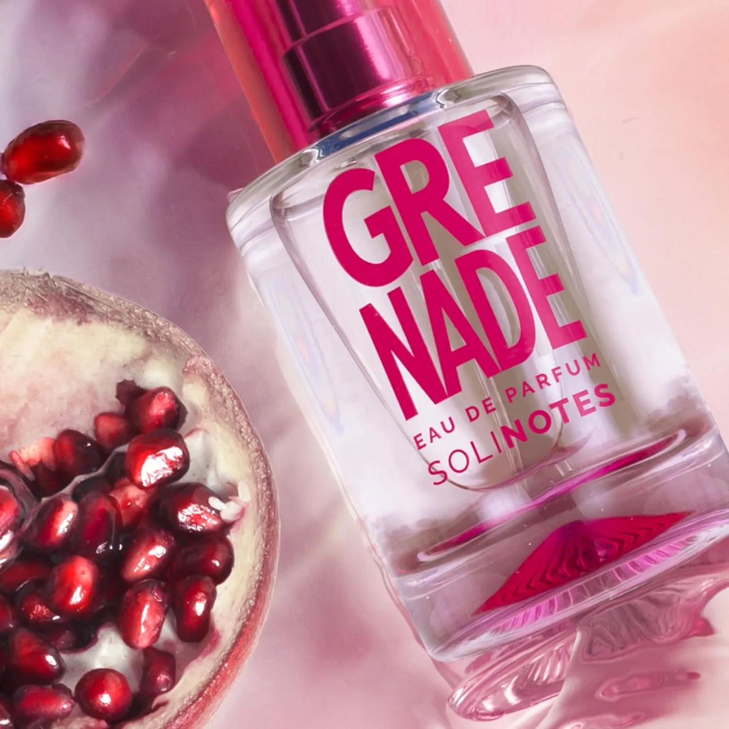 SOLINOTES Pomegranate Perfume for Women - Eau De Parfum | Delicate Floral and Soothing Scent - Made in France - Vegan - 1.7 fl.oz