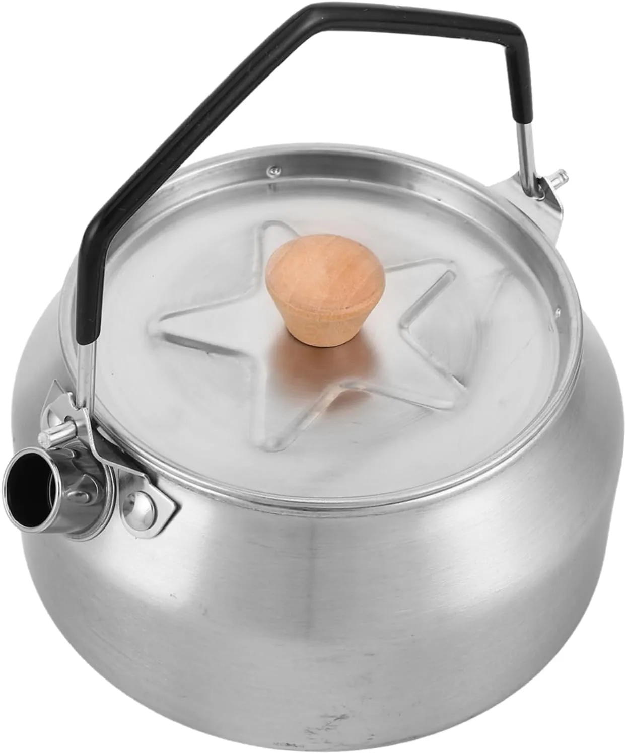 Sosoport Campfire Kettle: 1l Travel Tea Kettle Stainless Steel Outdoor Teapot Water Boiler Pot Coffee Pot For Travel Camping Hiking Backpacking Picnic
