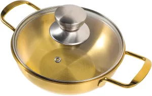 Sosoport Mini Hot Pot Wok with Lid Tea Infuser Tea Kettle Electric Kettles for Boiling Water Divider Gooseneck