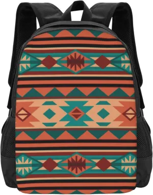 Southwest Tribal Pattern Turquoise 1 Lightweight Packable Backpack Travel Casual Large Capacity Daypack Foldable Backpack For Men Women