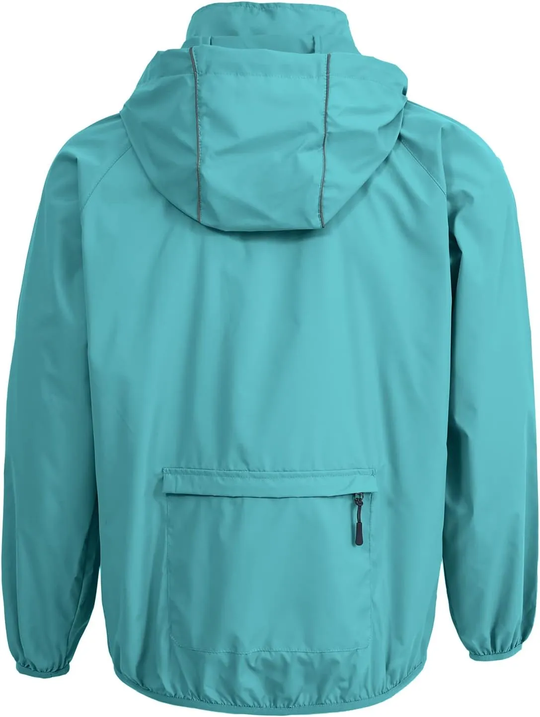 Spmor Men's Lightweight Waterproof Jacket Packable Windbreaker Running Coat