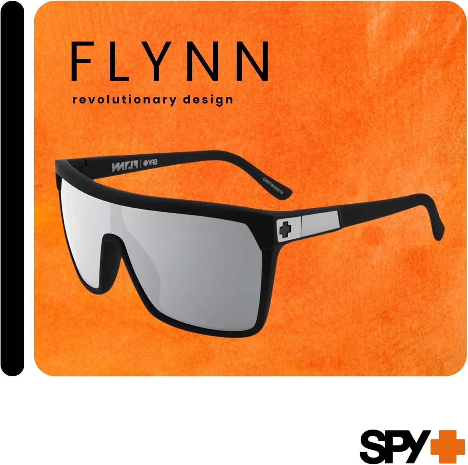 SPY FLYNN Square Sunglasses for Men   BUNDLE with Designer iWear Eyewear Kit