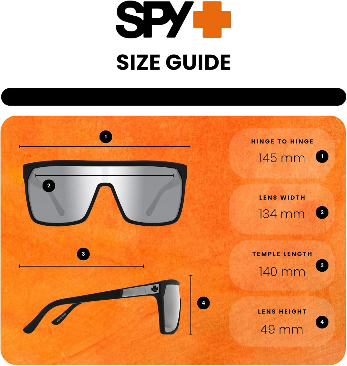SPY FLYNN Square Sunglasses for Men   BUNDLE with Designer iWear Eyewear Kit