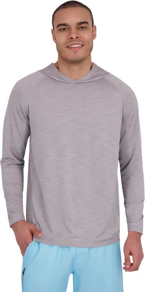 Spyder Men's Hooded Long Sleeve Rashguard – UPF 30  Quick-Dry Swim Shirt for Surfing, Hiking, Gym & Outdoor Sports