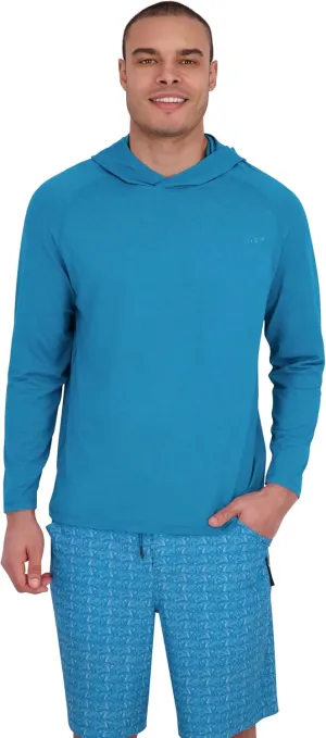 Spyder Men's Hooded Long Sleeve Rashguard – UPF 30  Quick-Dry Swim Shirt, Surfing, Hiking, Gym, Outdoor Sports