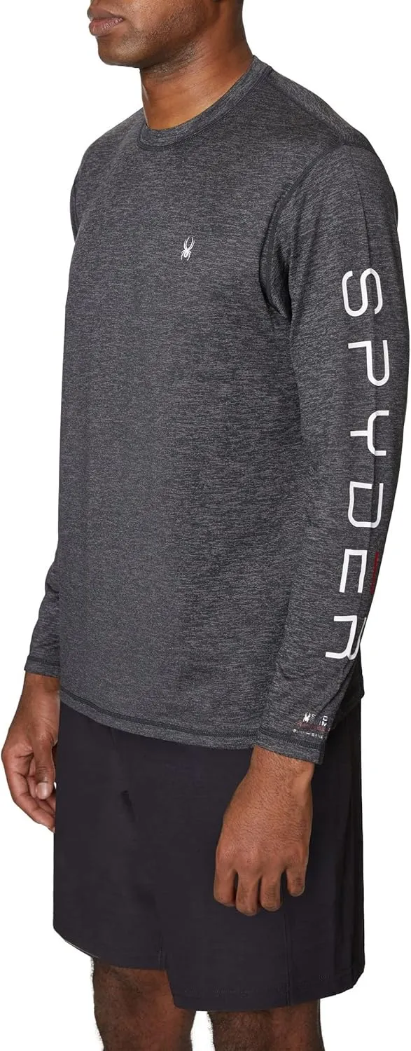 Spyder Men's Long Sleeve Rashguard – UPF , Quick-Dry, Swim Shirt, Surfing, Hiking, Workouts