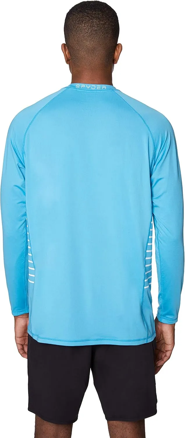 Spyder Men's Long Sleeve Rashguard – UPF , Quick-Dry, Swim Shirt, Surfing, Hiking, Workouts