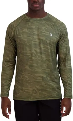 Spyder Men's Long Sleeve Rashguard – UPF , Quick-Dry, Swim Shirt, Surfing, Hiking, Workouts
