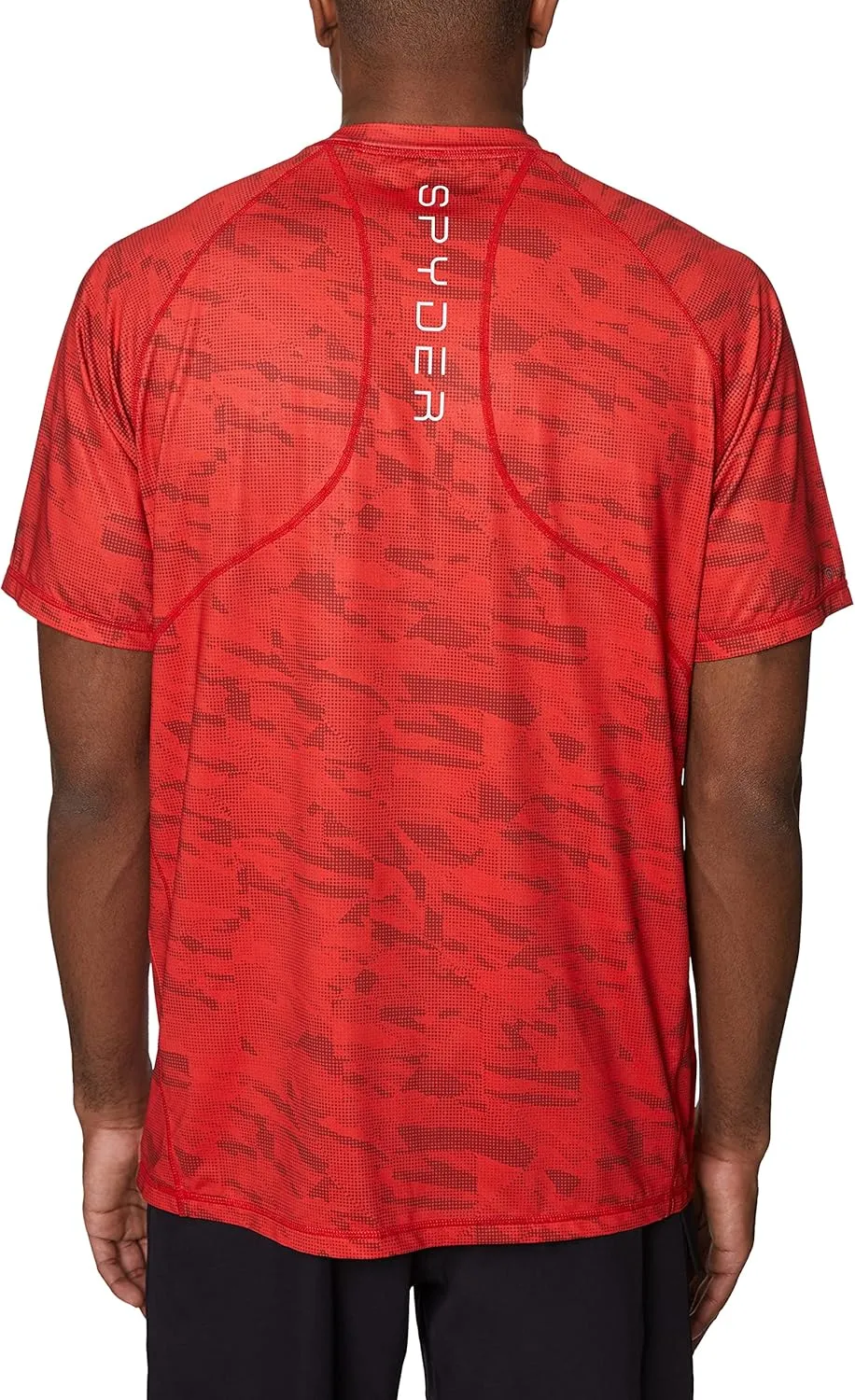 Spyder Men's Short Sleeve Rashguard – UPF , Quick-Dry, Swim Shirt, Surfing, Hiking, Workout