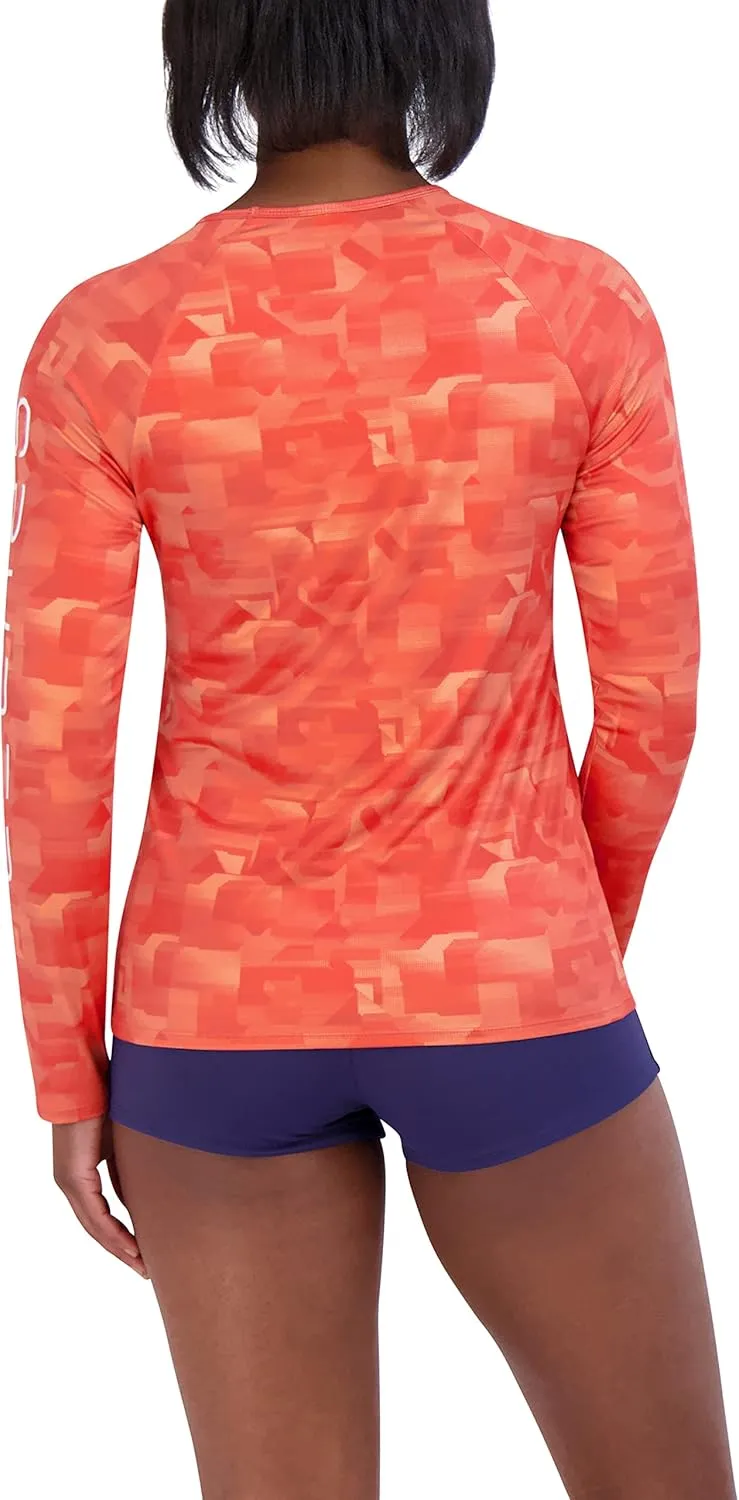 Spyder Women's Long Sleeve Rashguard – Quick-Dry, UPF , Swim Shirt, Beach, Surfing, Hiking, Gym, Yoga