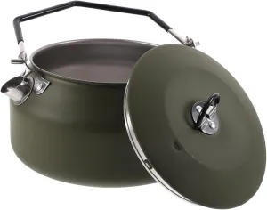 Stainless Steel Camping Kettle Outdoor Tea Pot Comfortable Handle Secure Lid Multi-function Stovetop Kettle