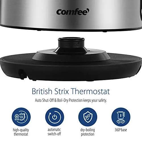 Stainless Steel Cordless Electric Kettle