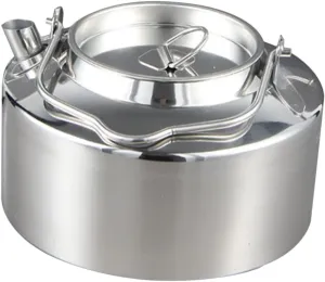 Stainless Steel Kettle 1200ml Camping Cookware Portable Tea Pot for Stove