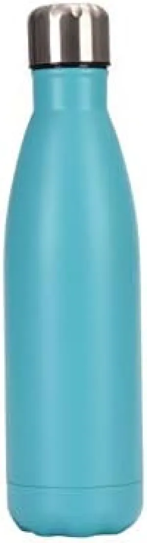 Stainless Steel Kettle 500ML, Double-layer Large-capacity Sports Water Cup Suitable For Outdoor Cycling And Home Use(Blue 1)