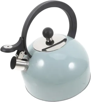 Stainless Steel Travel Kettle 2.5l No Rust Camping Kettle Whistle Efficient Boiling Tea Pot for Outdoor Use