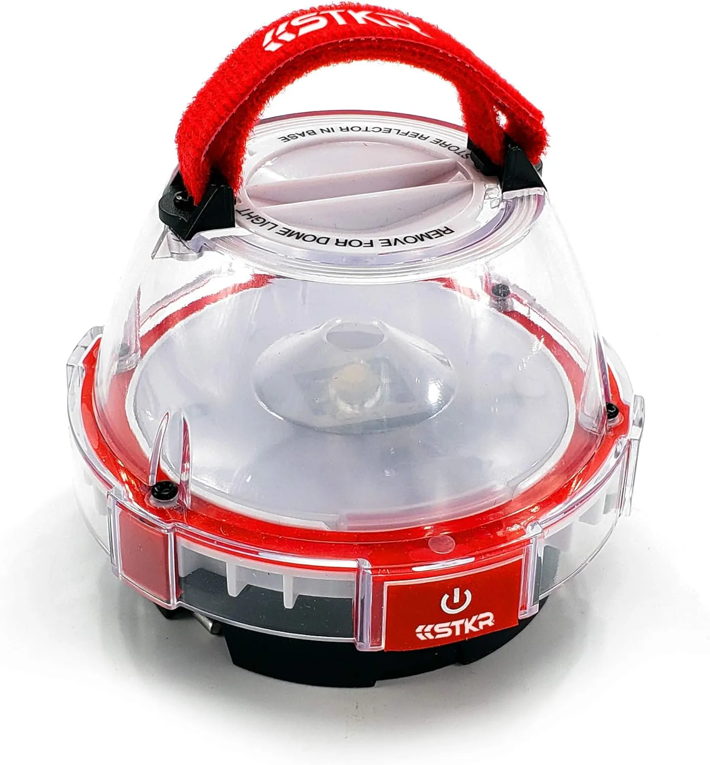 STKR Concepts ILLUMiDOME Mini Waterproof Lantern, Red/ Black