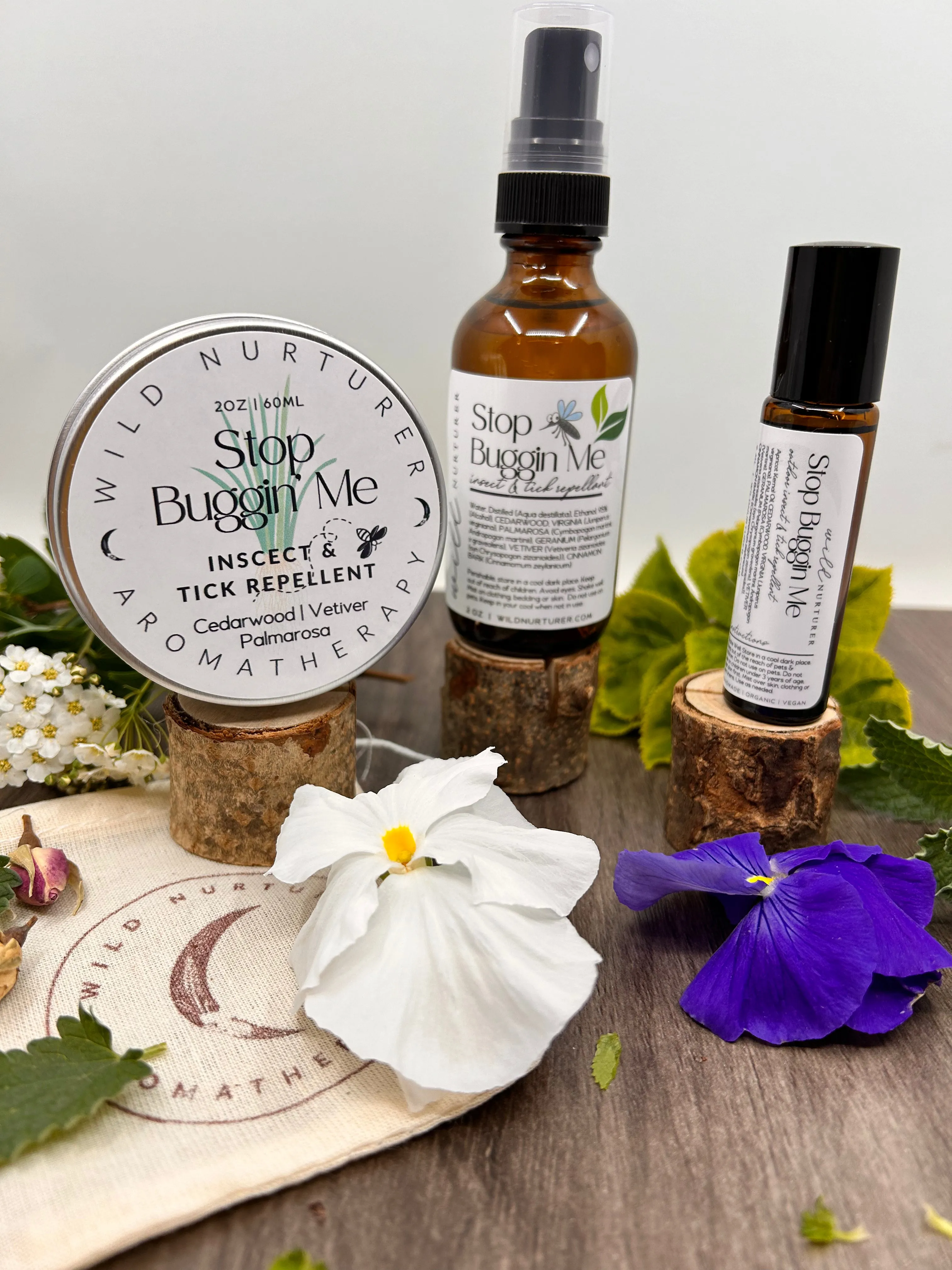 Stop Buggin Me - Outdoor Insect & Tick Repellent Salve | Spray | Roller