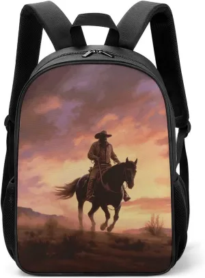 Stylish Backpack, Cowboy West Print Durable Backpack Travel Backpack Hiking Backpack Ergonomic Backpack Comfortable Backpack, Style