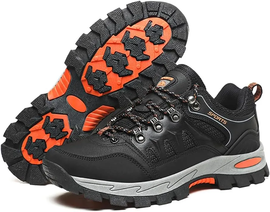 Succttssful Mens Hiking Shoes Waterproof Lightweight Outdoor Low-Top Climbing Shoes for Trekking Training Mountaineer Camping Trail