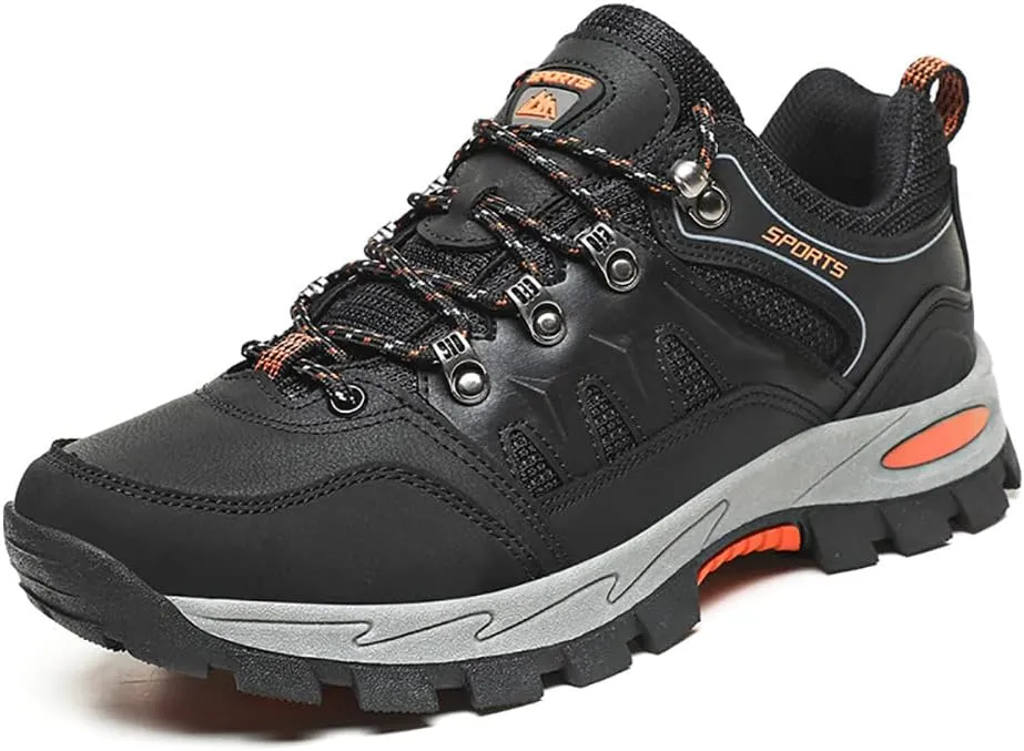 Succttssful Mens Hiking Shoes Waterproof Lightweight Outdoor Low-Top Climbing Shoes for Trekking Training Mountaineer Camping Trail