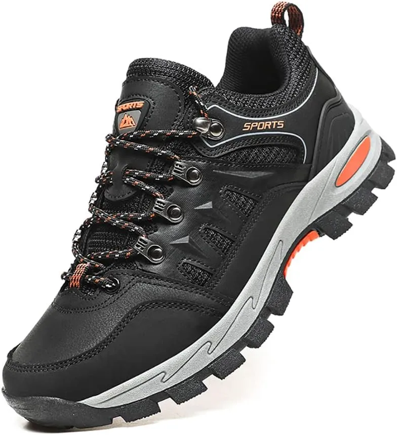 Succttssful Mens Hiking Shoes Waterproof Lightweight Outdoor Low-Top Climbing Shoes for Trekking Training Mountaineer Camping Trail