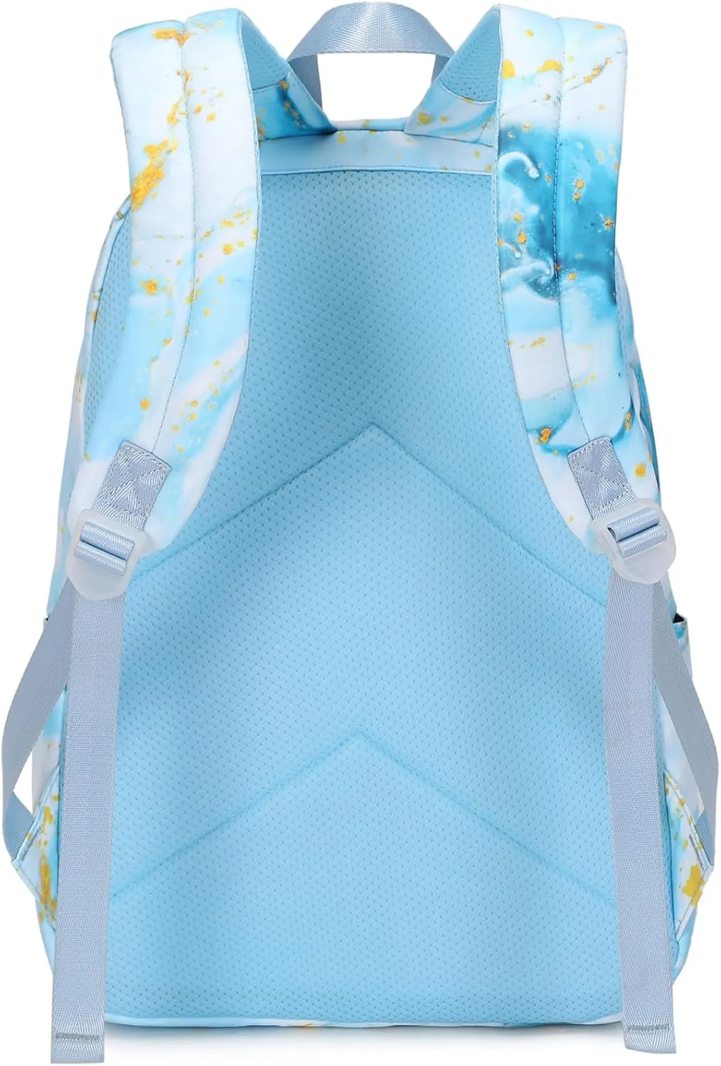 Sugaroom School Backpack for Girls Backpack with Lunch Box Lightweight Water Resistant Marble Kids Backpack Bookbags Set