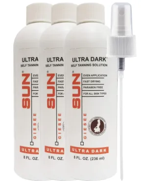Sun Labs Self-Tanning Spray for a Golden Glow - Ultra Dark - 3-Pack 8 fl. oz. Bottles