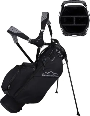 Sun Mountain 2025 Phenom Stand Bag - Durable Golf Bag with Six Pockets for Ample Storage - Features an Ergonomic EZ-Fit Dual Strap System and a Matching Rain Hood